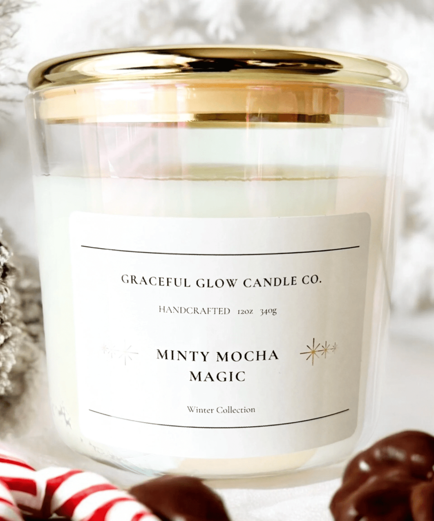 Graceful Glow Candle Co. Candle Minty Mocha Magic