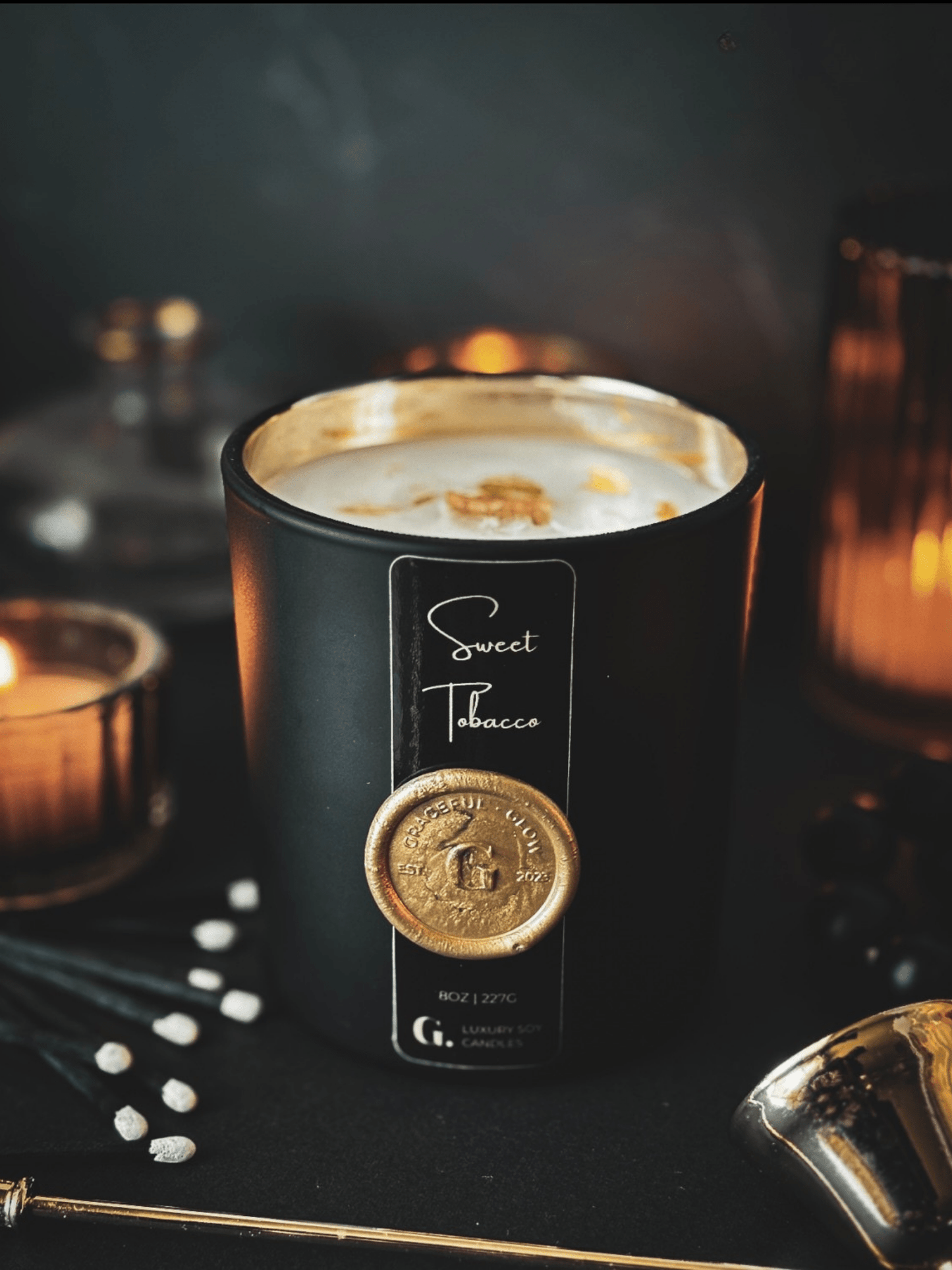 Graceful Glow Candle Co. Candle Sweet Tobacco