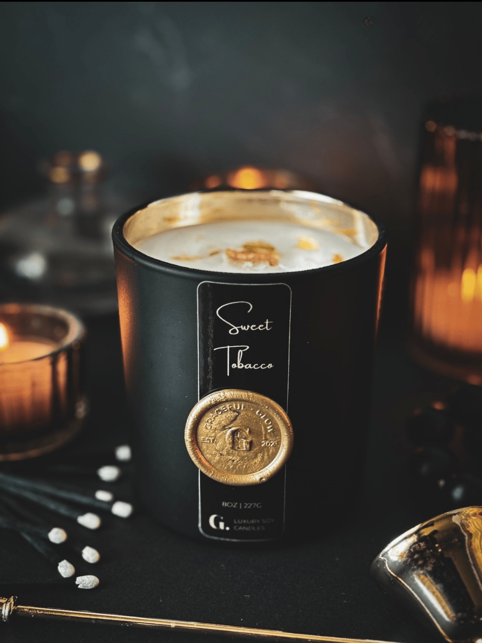 Graceful Glow Candle Co. Candle Sweet Tobacco